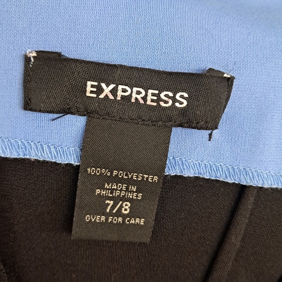 Express Womens Sheath Dress Black Cowel Neck Sleeveless Party Size 7/8 - Picture 8 of 11